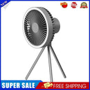 Desk Stand Air Cooling Fan Outdoor Camping Ceiling Fan (Dark Gray 10000mAh)