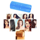 Self Grip Hair Rollers DIY Hairdressing Self-Adhesive Curling Rod (Blue) Newly