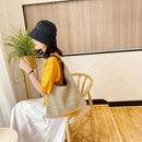 Women Straw Shoulder Bag Holiday Beach Hollow Lady Woven Holiday Totes Handbag