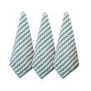 Water Ripples Clean Towel Coral Fleece Highly Absorbent Wipe Cloths (Green)