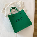Women Felt Totes Large Capacity Female Casual Organizer Lady Travel Handbags
