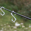 Stainless Steel S-Shaped Hanging Hooks Storage Rack Outdoor Camping Hiking Sh