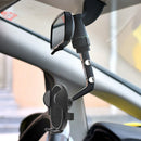 Car Phone Holder 960 Rotatable Rearview Mirror Hanging Clip Bracket (Grey) Newly