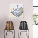 DIY Peafowl Special Shaped Diamond Painting Cross Stitch Clock Home Decor