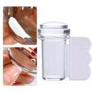 Stamping Mold Nail Design Transparent Nail Stamper Scraper Set Jelly Silicone