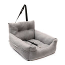 Dog Safe Car Seat Anti Slip Travel Puppy Pet Carriers Kennel Bed Bag Grey