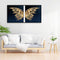 Handpainted DIY Golden Butterfly Oil Paint by Numbers Kit Pictures Craft Gi