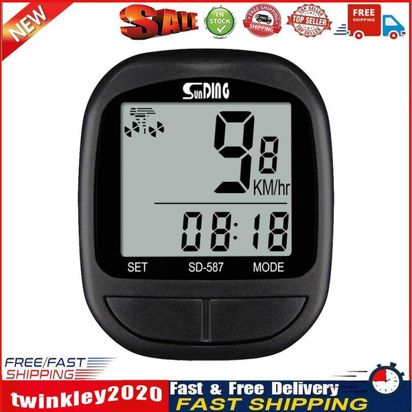 SUNDING Bike Waterproof Computer Cycling Equipment LCD Bicycle Odometer Newly
