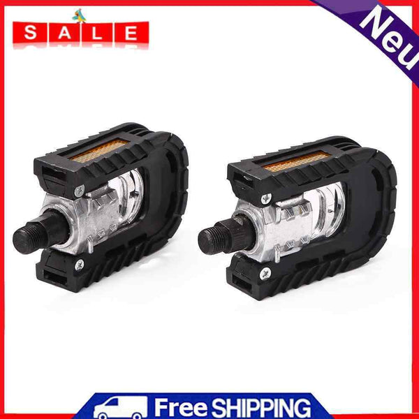 1 Pair Reflective Ball Bearing Folding Bicycle Pedal MTB Bike Anti-Slip Pedals