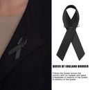 Black Ribbon Memorial enamel lapel pin badge- Queen Elizabeth II-1926 - 2022.