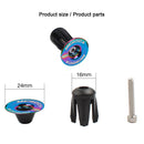 MEROCA 2pcs Bicycle Bar Grip End Cap MTB Bike Handlebar End Plug (Colorful)