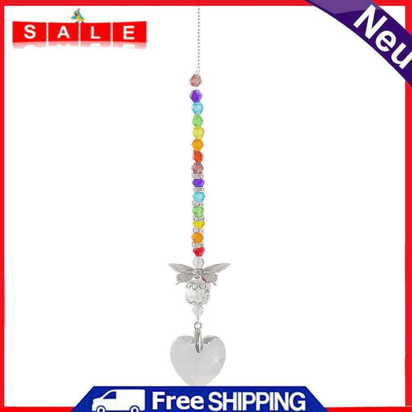 Crystal Pendant Craft Butterfly Love Indoor Outdoor Garden Hanging Light Catcher
