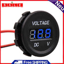 LED Digital Voltmeter Bule LED Auto Gauge Maßnahme DC 12V 24V Spannung Kurzschlu