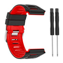 Silicone Strap Bracelet Watch Band for Garmin Forerunner 920XT (Black Red) Newly