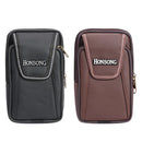 5pcs Fashion Men Leather Card Bag Wallet Zipper Purse Phone Pocket(Brown)