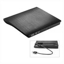USB 3.0 External DVD CD Burner Plug and Play Laptop Desktop PC Accessory Black