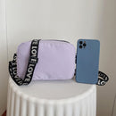 Fashion Women Nylon Solid Color Shopping Bag Lady Small Zipper Travel Handbags