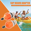 2x Rowing Boat Air Valve Kayak Surfing Paddle Board Pump Adapter (Orange) Newly