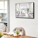 Balcony Sea View Paint By Numbers Kit DIY Frameless Art Picture On Canvas
