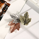Party Women Corsage Pins Leaves Brooch Pin Maple Leaf Brooches Lapel Brooch