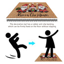 Christmas Gnome Dwarf Doormat Merry Christmas Welcome Carpet Door Rug (2) Newly