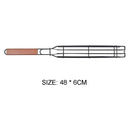 BBQ Outdoor Fish Grilling Basketball Durable Roasting Chicken Clip with Wood Handle