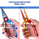 Multifunctional Fishing Pliers Split Ring Line Lures Cutter Hook Remover Tongs