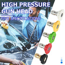 5pcs 250 BAR High Pressure Washer Snow Foam Lance Spray Nozzle Tip 5 Colors