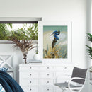Full Embroidery DIY 14CT Stamped Canvas Art Cross Stitch Kingfisher on River Kit