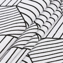 Simple Table Runner Modern Geometric Pattern Linen Tablecloth Tea Table Cover