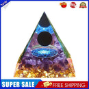 Crystal Orgone Pyramid Healing Reiki Chakra Stones Orgonite Pyramid 6cm (C)