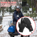 Unisex Waterproof Winter Outdoor Sports Thermal Full Finger Zipper Fleece Gloves
