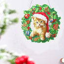 Embroidery Mosaic 5D Diamond Painting Wreath DIY Flower Garland Wall Room Dec