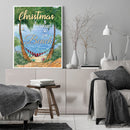 DIY Handmade Digital Picture Seaside Christmas Frameless Oil Painting By Number