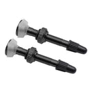 2pcs MTB Road Bike Presta F/V Tubeless Tire Valve for Carbon Rim (Black)