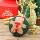 Scene Decoration Christmas Wool Ball Xmas Drop Hanging Pendant Felt Poke