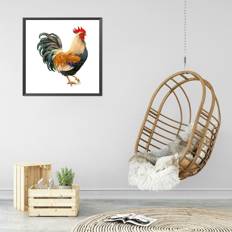 5D DIY Diamond Painting Kits Rooster Full Round Drill Wall Decor Art Crafts