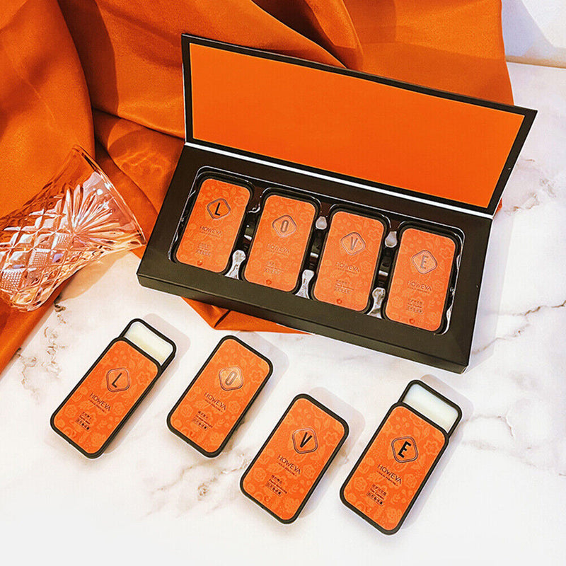 Unisex Apply Perfume Set Mini Solid Perfume Kit Push Cover Use for Birthday Gift