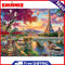 5D Diamond Painting Eiffel Tower DIY Full Round Drill Rhinestones Drawing Kit