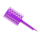 Tail Hair Dyeing Coloring Highlighting Comb Fish Bone Hair Brushes (Purple)