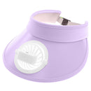 #A Summer Hat with Fan Sun Protection Breathable Shade Hat for Sport Camping Hik