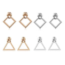 Design Geometric Earrings Triangle Dangle Drop Square Ear Studs Boho Jewelry