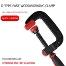 Adjustable Heavy Duty G Type Wood Clip Woodwork Carpenter C Clamp (Long) Newly