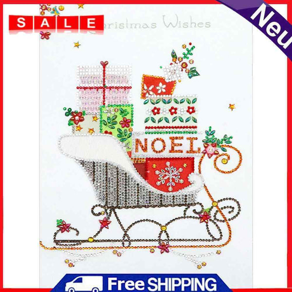 5D DIY Special Shaped Diamond Painting Sled Cross Stitch Mosaic Kits Needlework