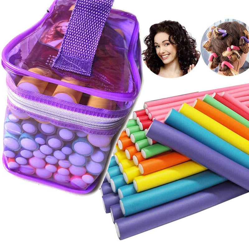 42pcs Flexible Hair Styling Hair Curlers Twist Hair Curling Rods DIY Rollers