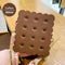 Biscuit Shape Designed Water Cup - Reusable Bottles Straw Design (Coffee)