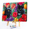 Black Cat in Flowers Oil Paint By Numbers Kit DIY Acrylic Painting Picture