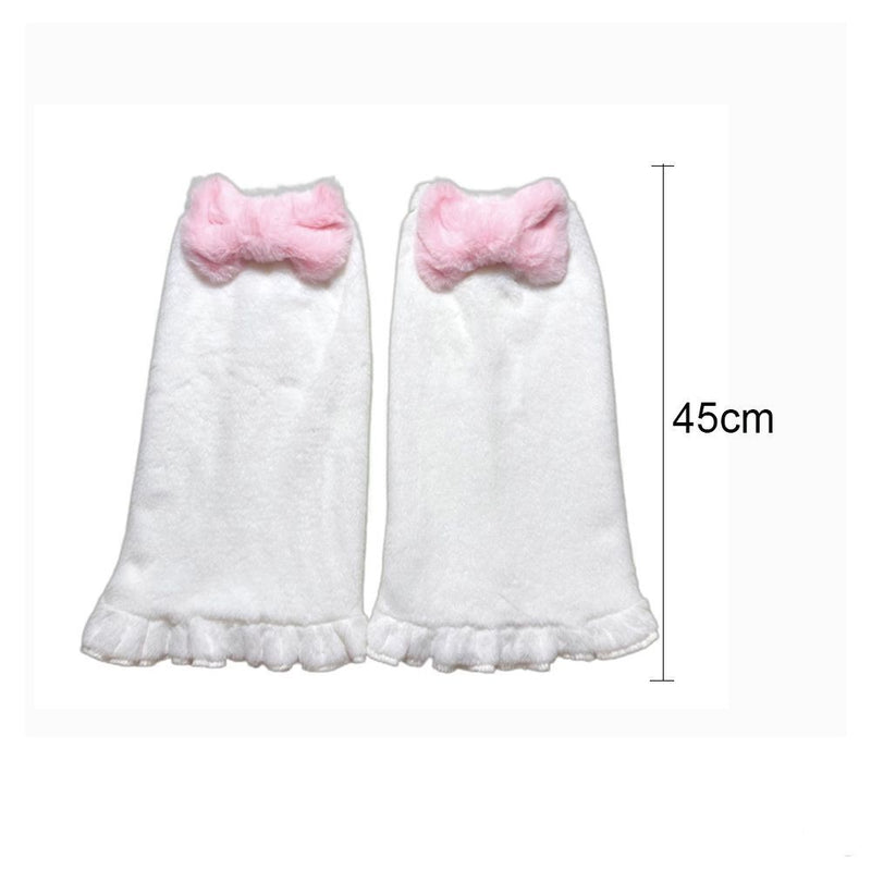 Winter Warm Velvet JK Socks Foot Warmer Socks Ruffles Leg Socks Leg Warmers