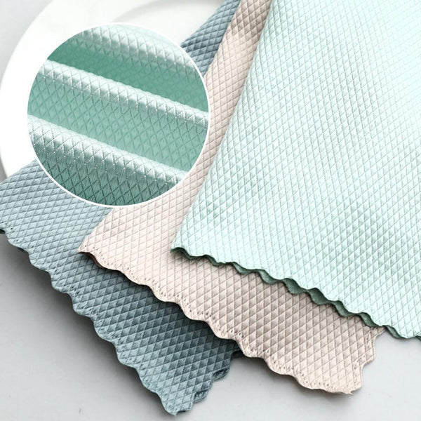 1xKitchen Cleaning Cloth Wipes Table Window Dish Towel Rag Soft DIY Towels E2Y6