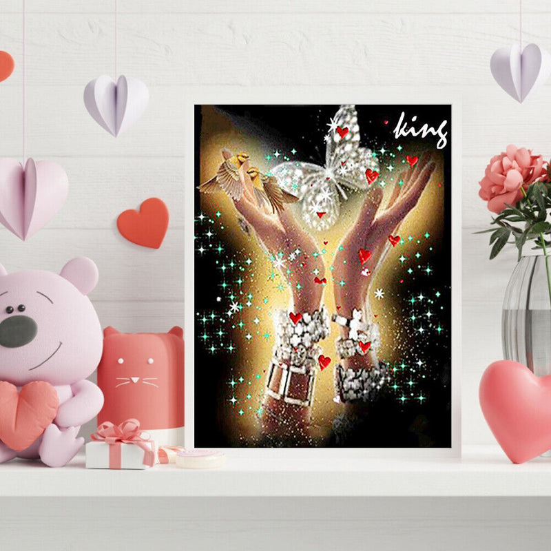 Butterflies Paint By Numbers Kit DIY Frameless Picture On Canvas Craft Art